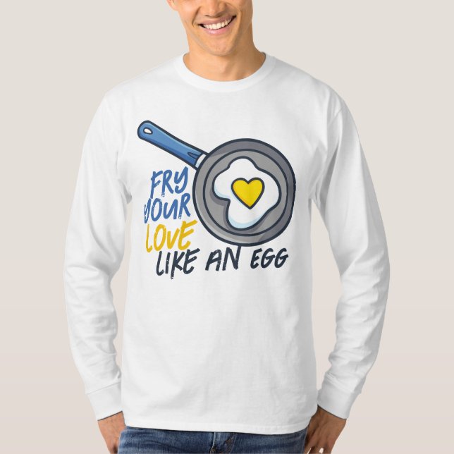 Camiseta Personalizable "Fried Your Love" (Anverso)