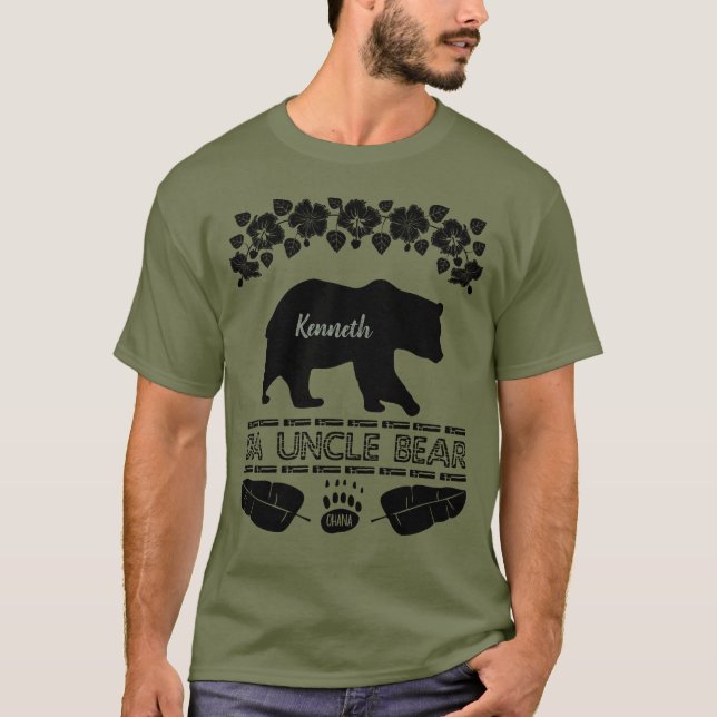 Camiseta Personalizable Hawaii Da Uncle Bear Silhouette (Anverso)