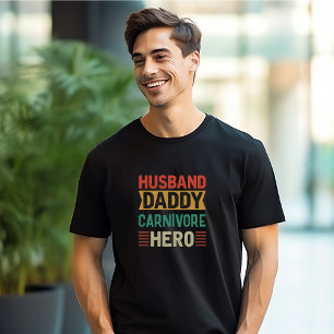 Camiseta Personalizable Héroe de Husband Daddy Carnivore