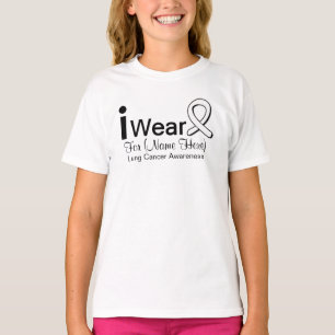 Camiseta Personalizable I Usa Cinta De Cáncer De Pulmón