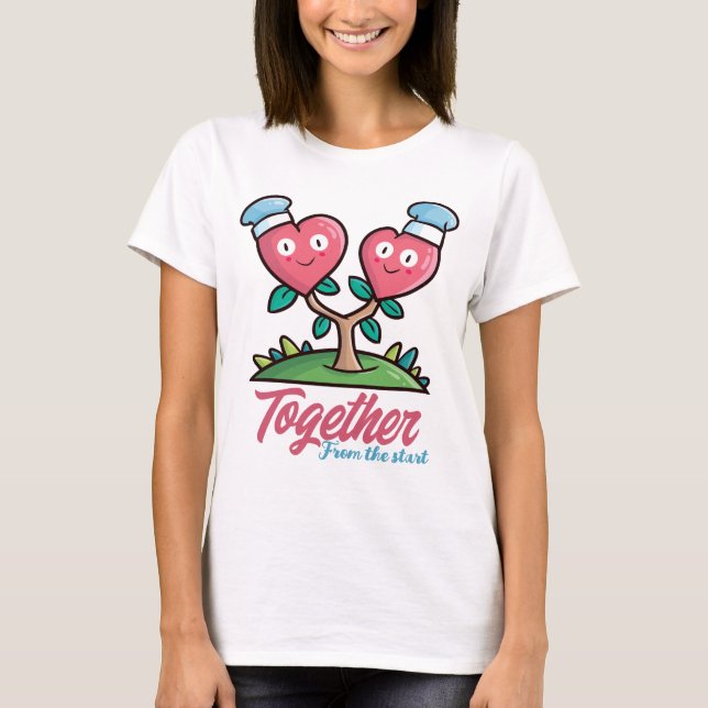 Camiseta Personalizable Juntos desde el principio (Anverso)