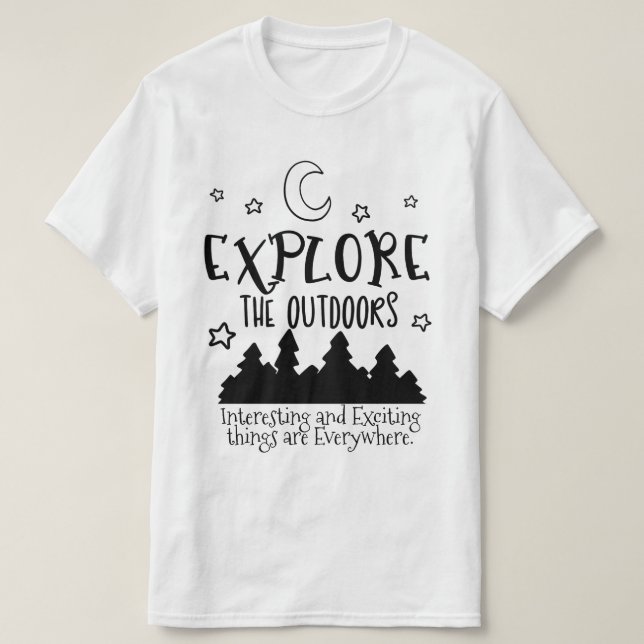 Camiseta personalizable "La aventura espera" (Diseño del anverso)