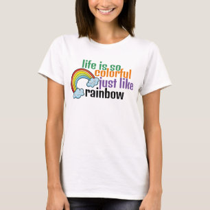 Camiseta Personalizable La vida como el arcoiris