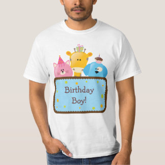 Camiseta Personalizable lindo del muchacho del cumpleaños