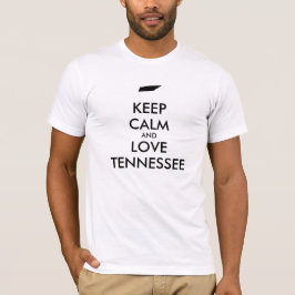 Camiseta Personalizable MANTENER CALMA Y AMAR A TENNESSEE