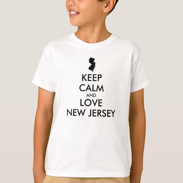 Camiseta Personalizable MANTENER LA CALMA Y AMAR A NUEVA JE (Anverso)