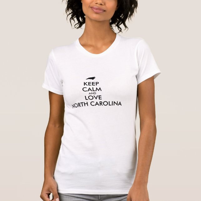 CAMISETA PERSONALIZABLE MANTENER LA CALMA Y AMAR CAROLINA D (Anverso)