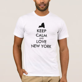 Camiseta Personalizable MANTENGA CALMA Y AME NUEVA YORK