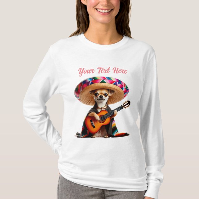 Camiseta Personalizable Mariachi Chihuahua Serenade (Anverso)