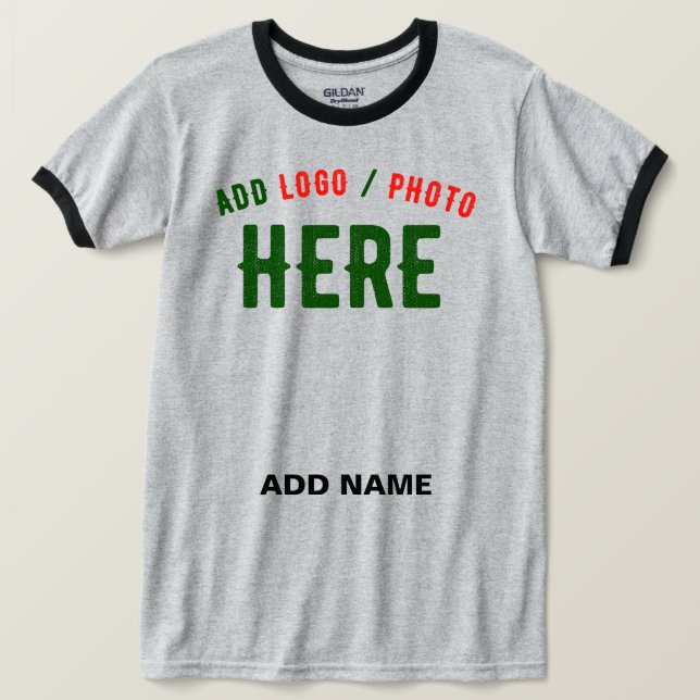 CAMISETA PERSONALIZABLE MODERNO ELEGANTE ASH VERIFICADO MAR (Anverso del diseño)