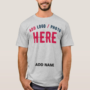 CAMISETA PERSONALIZABLE MODERNO ELEGANTE ASH VERIFICADO MAR