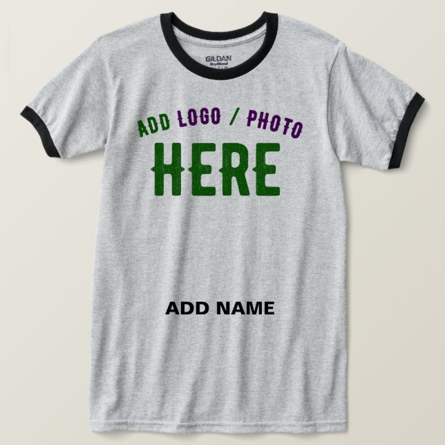 CAMISETA PERSONALIZABLE MODERNO ELEGANTE ASH VERIFICADO MAR (Anverso del diseño)