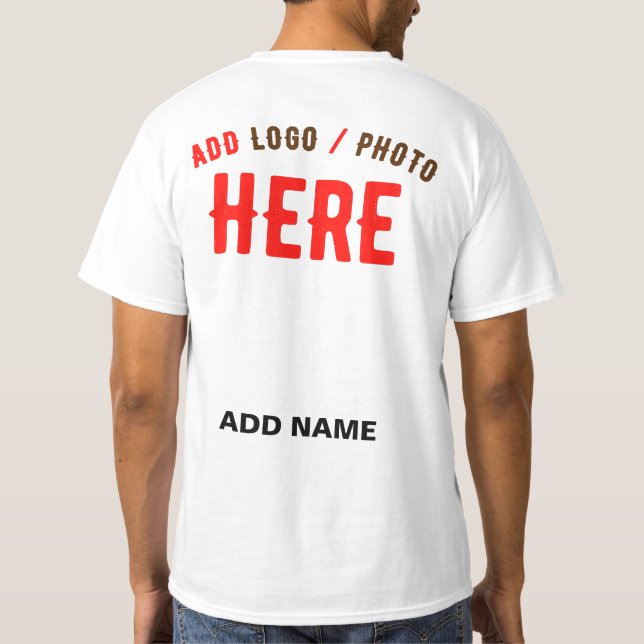 CAMISETA PERSONALIZABLE MODERNO ESTILO BLANCO VERIFICADO MA (Reverso)