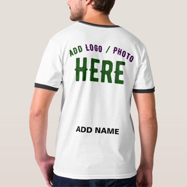 CAMISETA PERSONALIZABLE MODERNO ESTILO BLANCO VERIFICADO MA (Reverso)