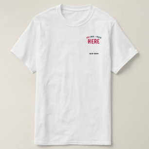 CAMISETA PERSONALIZABLE MODERNO ESTILO BLANCO VERIFICADO MA
