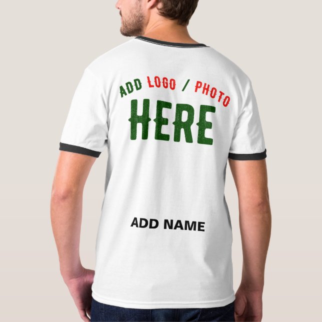 CAMISETA PERSONALIZABLE MODERNO ESTILO BLANCO VERIFICADO MA (Reverso)