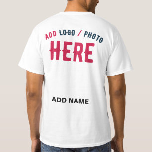 CAMISETA PERSONALIZABLE MODERNO ESTILO BLANCO VERIFICADO MA