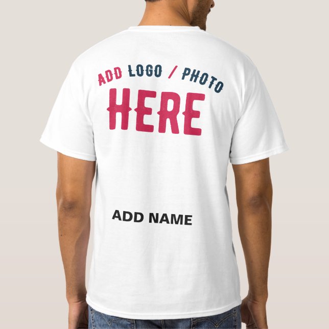 CAMISETA PERSONALIZABLE MODERNO ESTILO BLANCO VERIFICADO MA (Reverso)