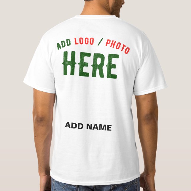 CAMISETA PERSONALIZABLE MODERNO ESTILO BLANCO VERIFICADO MA (Reverso)