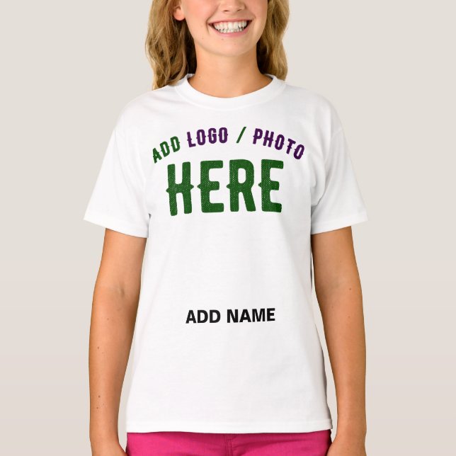 CAMISETA PERSONALIZABLE MODERNO ESTILO BLANCO VERIFICADO MA (Anverso)