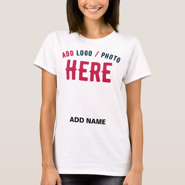 CAMISETA PERSONALIZABLE MODERNO ESTILO BLANCO VERIFICADO MA (Anverso)