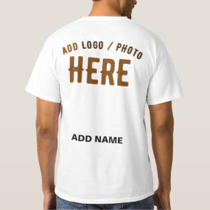 CAMISETA PERSONALIZABLE MODERNO ESTILO BLANCO VERIFICADO MA