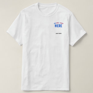 CAMISETA PERSONALIZABLE MODERNO ESTILO BLANCO VERIFICADO MA