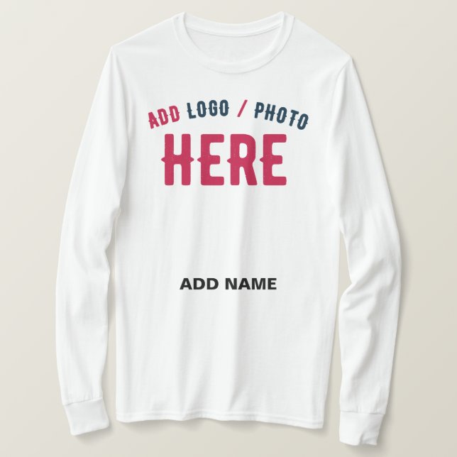 CAMISETA PERSONALIZABLE MODERNO ESTILO BLANCO VERIFICADO MA (Anverso del diseño)