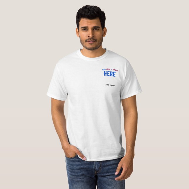 CAMISETA PERSONALIZABLE MODERNO ESTILO BLANCO VERIFICADO MA (Anverso completo)
