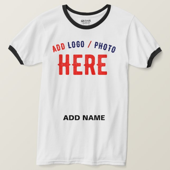 CAMISETA PERSONALIZABLE MODERNO ESTILO BLANCO VERIFICADO MA (Anverso del diseño)