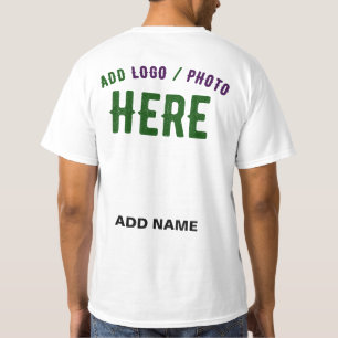 CAMISETA PERSONALIZABLE MODERNO ESTILO BLANCO VERIFICADO MA
