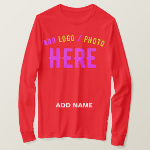CAMISETA PERSONALIZABLE MODERNO ESTILO MARCA VERIFICADA ROJ