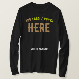CAMISETA PERSONALIZABLE MODERNO ESTILO NEGRO VERIFICADO MAR