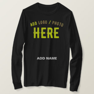CAMISETA PERSONALIZABLE MODERNO ESTILO NEGRO VERIFICADO MAR