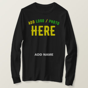 CAMISETA PERSONALIZABLE MODERNO ESTILO NEGRO VERIFICADO MAR