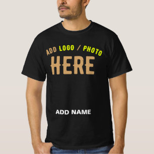 CAMISETA PERSONALIZABLE MODERNO ESTILO NEGRO VERIFICADO MAR