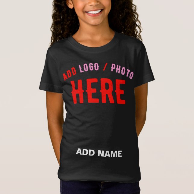 CAMISETA PERSONALIZABLE MODERNO ESTILO NEGRO VERIFICADO MAR (Anverso)