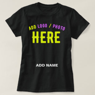 CAMISETA PERSONALIZABLE MODERNO ESTILO NEGRO VERIFICADO MAR