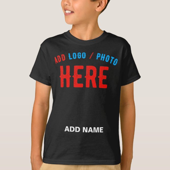 CAMISETA PERSONALIZABLE MODERNO ESTILO NEGRO VERIFICADO MAR (Anverso)