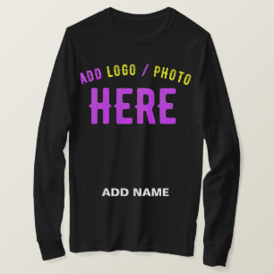 CAMISETA PERSONALIZABLE MODERNO ESTILO NEGRO VERIFICADO MAR