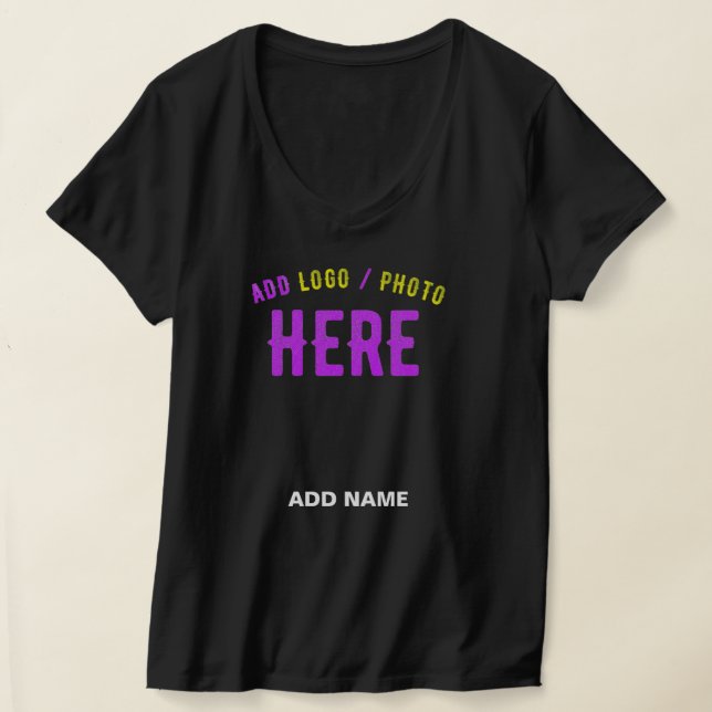 CAMISETA PERSONALIZABLE MODERNO ESTILO NEGRO VERIFICADO MAR (Distribución )