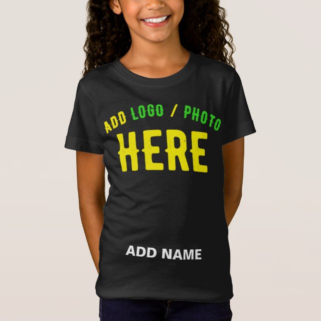 CAMISETA PERSONALIZABLE MODERNO ESTILO NEGRO VERIFICADO MAR (Anverso)