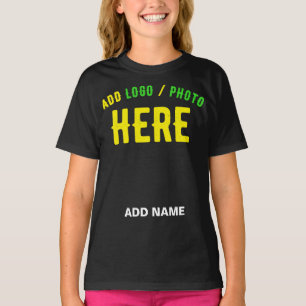 CAMISETA PERSONALIZABLE MODERNO ESTILO NEGRO VERIFICADO MAR