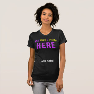CAMISETA PERSONALIZABLE MODERNO ESTILO NEGRO VERIFICADO MAR
