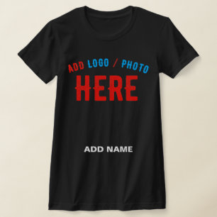 CAMISETA PERSONALIZABLE MODERNO ESTILO NEGRO VERIFICADO MAR