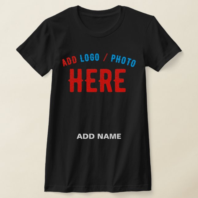 CAMISETA PERSONALIZABLE MODERNO ESTILO NEGRO VERIFICADO MAR (Distribución)
