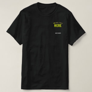 CAMISETA PERSONALIZABLE MODERNO ESTILO NEGRO VERIFICADO MAR