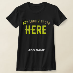 CAMISETA PERSONALIZABLE MODERNO ESTILO NEGRO VERIFICADO MAR