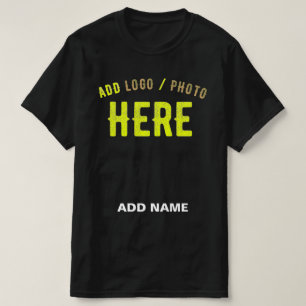 CAMISETA PERSONALIZABLE MODERNO ESTILO NEGRO VERIFICADO MAR