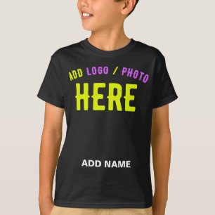 CAMISETA PERSONALIZABLE MODERNO ESTILO NEGRO VERIFICADO MAR